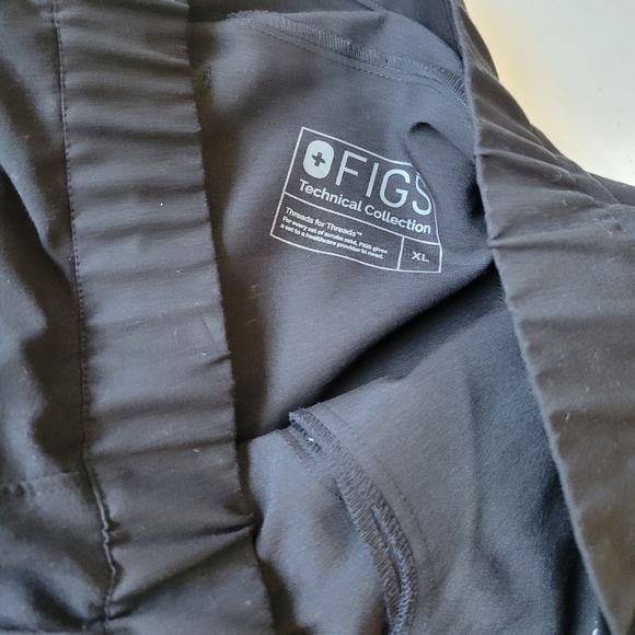 Figs Scrub Ankle Zip Pants in Black Size XL Style W19SW2016 - Picture 8 of 12